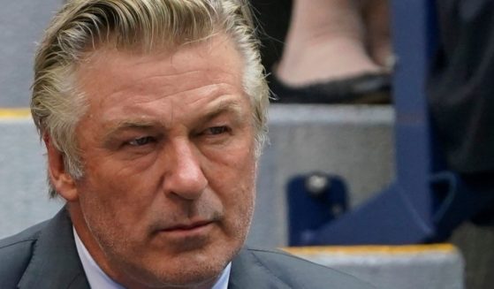 Actor Alec Baldwin attends the men's singles final of the U.S. Open tennis championships in New York on Sept. 12, 2021.