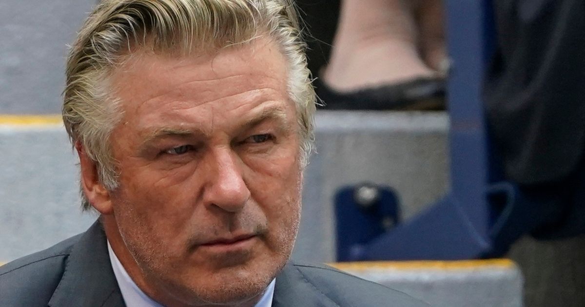 Actor Alec Baldwin attends the men's singles final of the U.S. Open tennis championships in New York on Sept. 12, 2021.