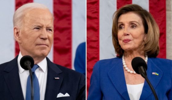 President Joe Biden, left, and House Speaker Nancy Pelosi are seen at Tuesday's State of the Union message. Biden's spending package seeks $10 million in aid to Ukraine and $22.5 million for COVID testing, treatment, research and more vaccinations in the US and abroad.