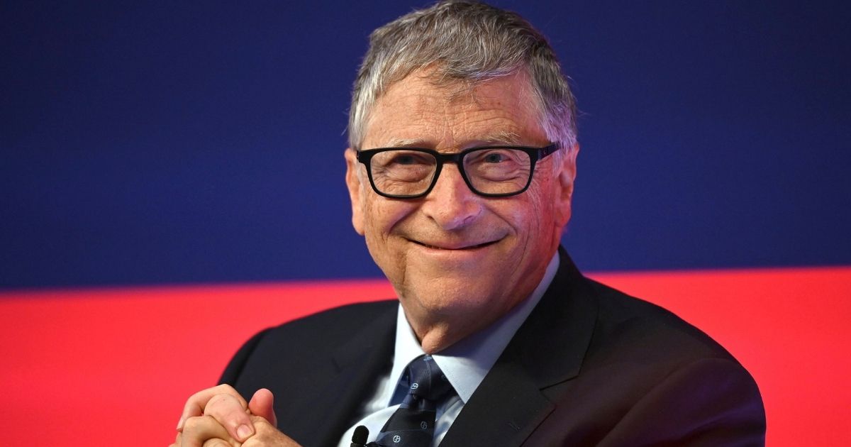 Bill Gates spoke at the Global Investment Summit at the Science Museum, London, England, on Oct. 19, 2021.