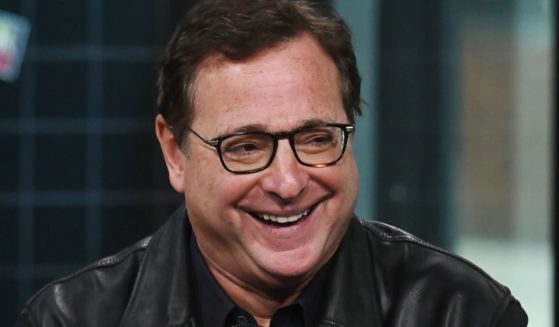Bob Saget laughs during an appearance at Build Studio in New York City on April 23, 2019.