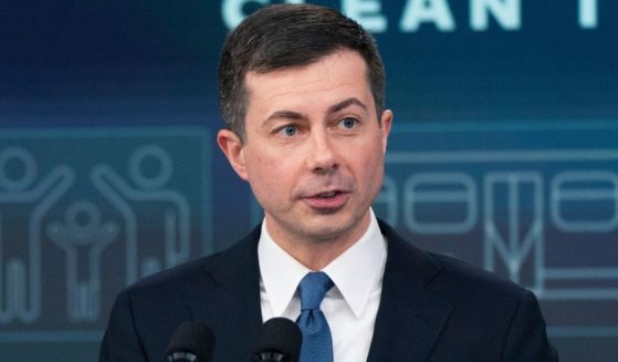 Secretary of Transportation Pete Buttigieg held a news conference with Vice President Kamala Harris at the White House on Monday, discussing their green agenda in the midst of rising gas prices across the country.