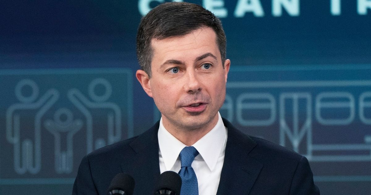 Secretary of Transportation Pete Buttigieg held a news conference with Vice President Kamala Harris at the White House on Monday, discussing their green agenda in the midst of rising gas prices across the country.