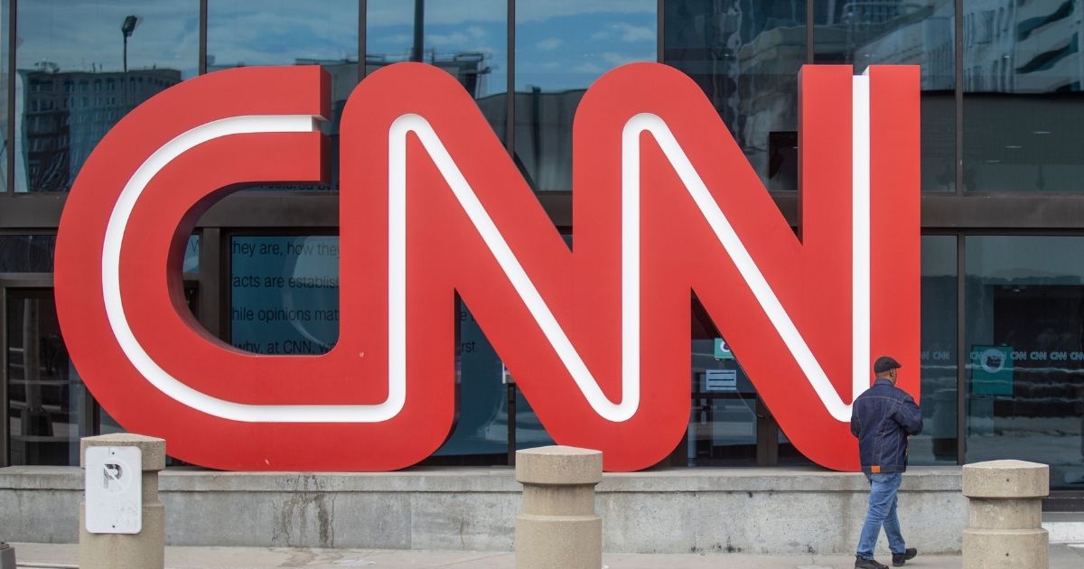 The CNN logo sits outside the CNN Center in Atlanta, Georgia. The company may be forced to fire employees after the failed launch of their streaming service.