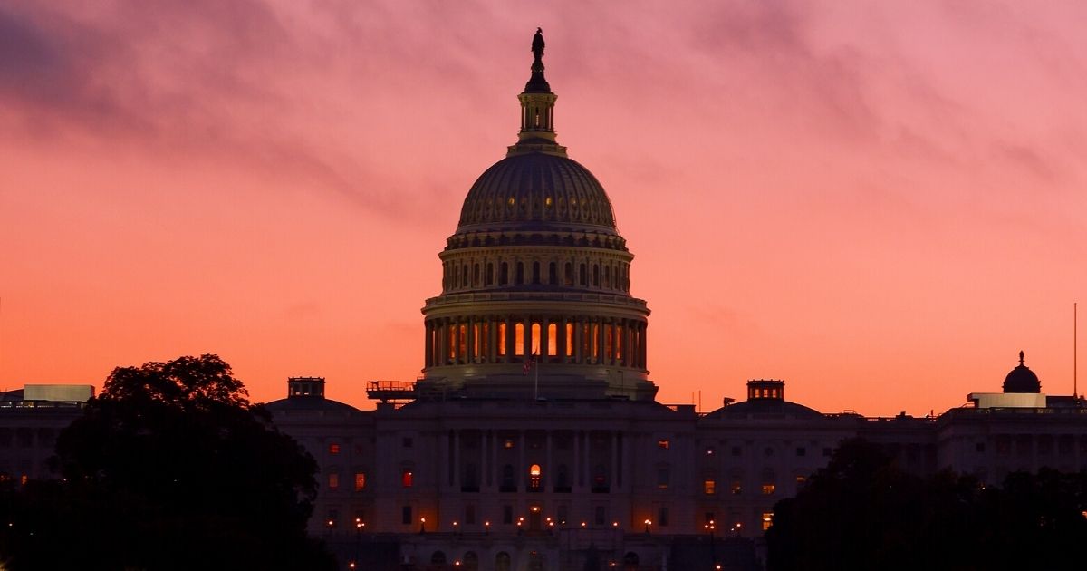 The U.S. Capitol in Washington is seen at dawn on Oct. 16, 2016.