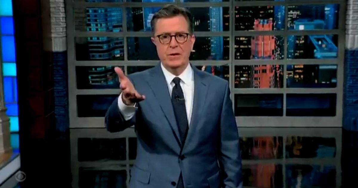 Comedian Stephen Colbert declared to his late-night TV audience that slapping is 'never, ever the answer' - unless the person being slapped is a Fox News journalist.