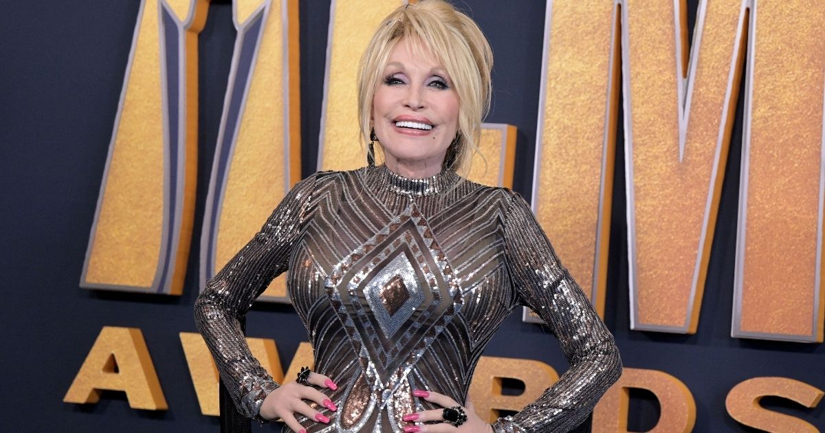 Singer and songwriter Dolly Parton arrives for the 57th Academy of Country Music awards at Allegiant Stadium in Las Vegas on March 7.
