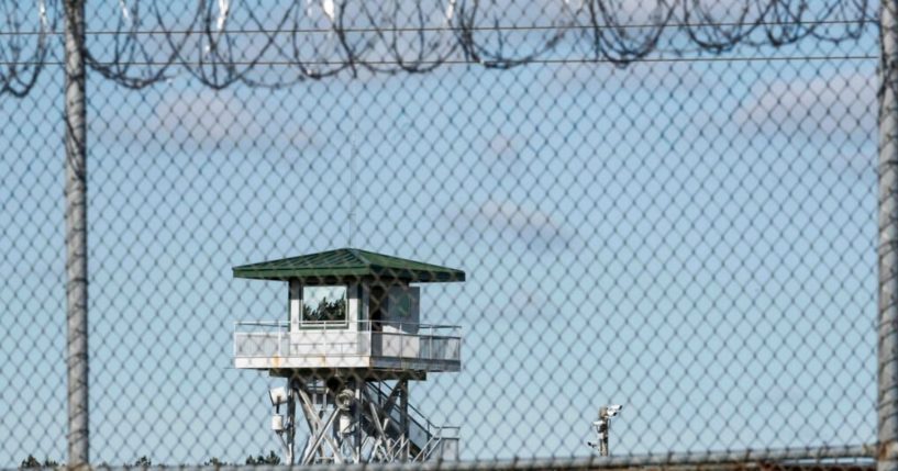 A guard tower stands above the Lee Correctional Institution, a maximum security prison in Bishopville, S.C. South Carolina has given the green light to firing-squad executions. State prison officials said Friday that renovations have been completed on the death chamber in Columbia to allow for a firing squad.