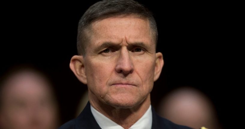 On Jan. 29, 2014, Defense Intelligence Agency Director Lt. Gen. Michael Flynn testifies before the Senate Intelligence Committee hearing on national security threats against the U.S. on Capitol Hill.