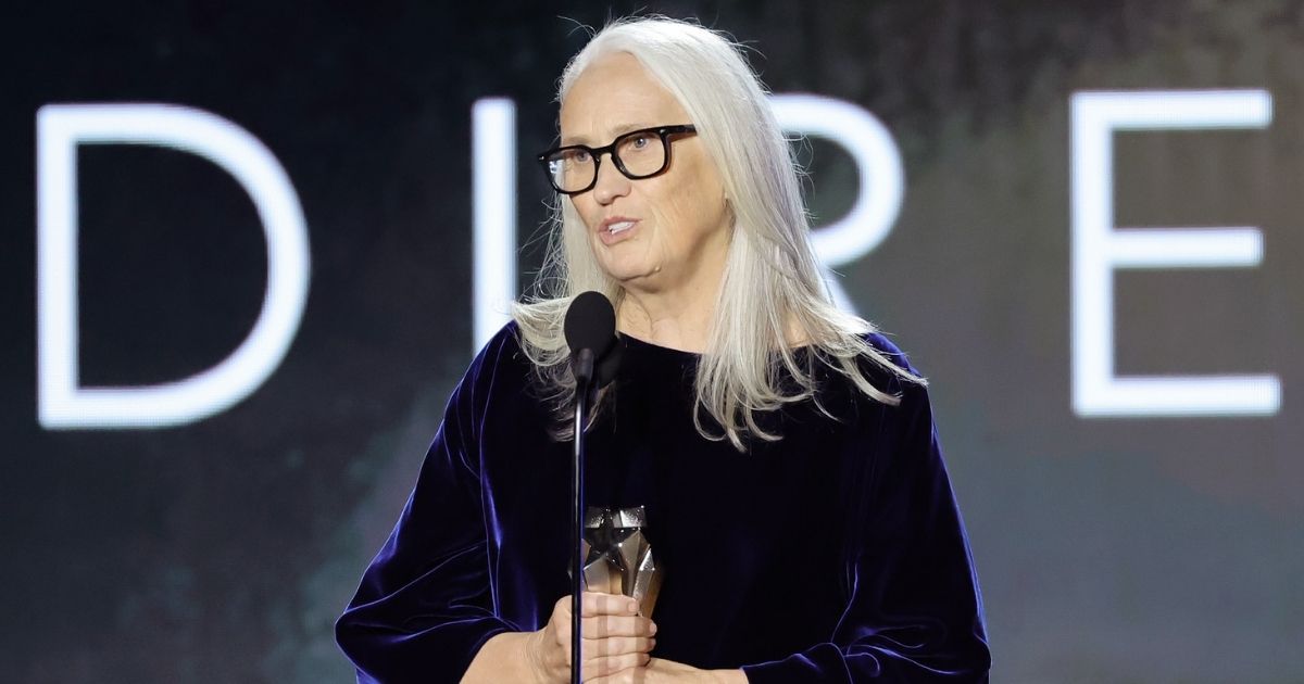 Jane Campion accepts the Best Director award for "The Power of the Dog" during the 27th annual Critics Choice Awards at the Fairmont Century Plaza in Los Angeles on Sunday.
