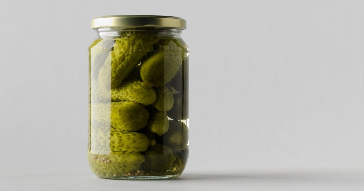 A jar of pickles.