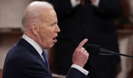 President Joe Biden delivers the State of the Union address during a joint session of Congress at the Capitol in Washington on Tuesday.