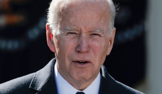 President Joe Biden delivers in the Rose Garden of the White House in Washington on Tuesday.
