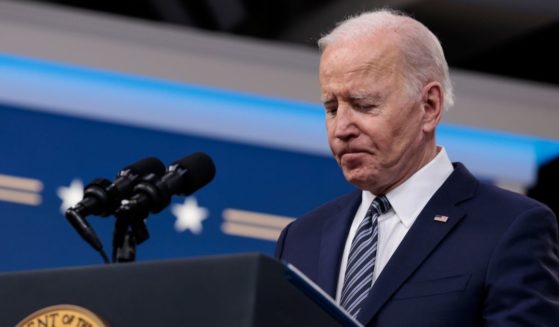 President Joe Biden delivers remarks from the South Court Auditorium of the White House on Thursday in Washington, D.C.