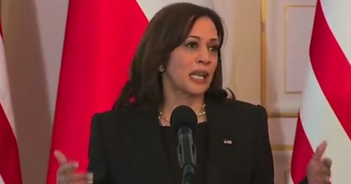 Vice President Kamala Harris gave an inarticulate, confusing speech in Warsaw, Poland, leaving the US looking weaker than ever in the eyes of the world.