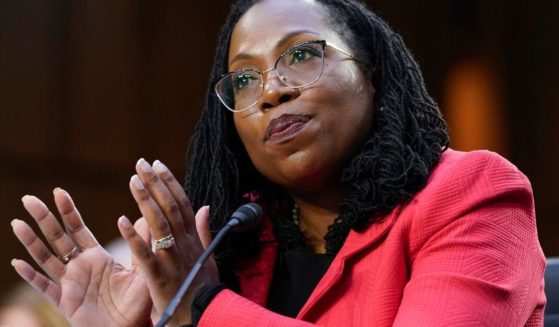Supreme Court nominee Ketanji Brown Jackson testifies during her Senate Judiciary Committee confirmation hearing on Capitol Hill in Washington, D.C., on Tuesday.