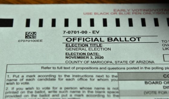 A ballot for the November 2020 general election for Maricopa County, Arizona.