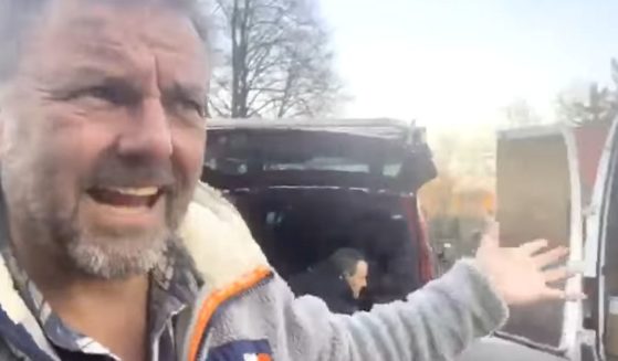 British TV star Martin Roberts delivers supplies to Ukrainian refugees.