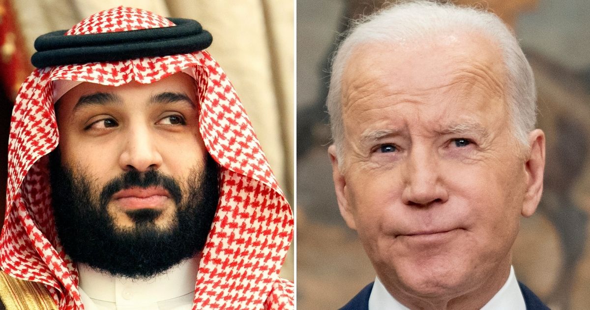Saudi Crown Prince Mohammed bin Salman, left, has reportedly refused to take phone calls from President Joe Biden, right, regarding discussions of Saudi Arabian oil, though the Crown Prince did have conversations with Russian President Vladimir Putin last week.