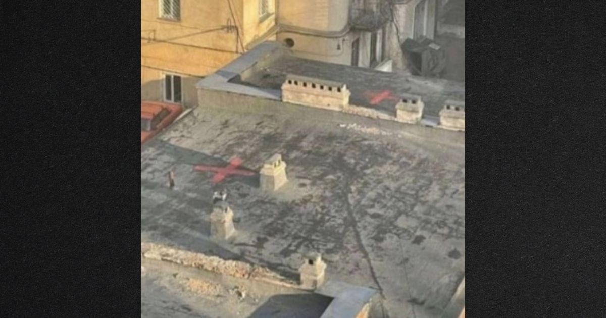 Authorities in Ukraine are reportedly warning citizens to look for - and cover up - symbols on buildings, including a bright red 'X' that could indicate the building is a potential Russian target.