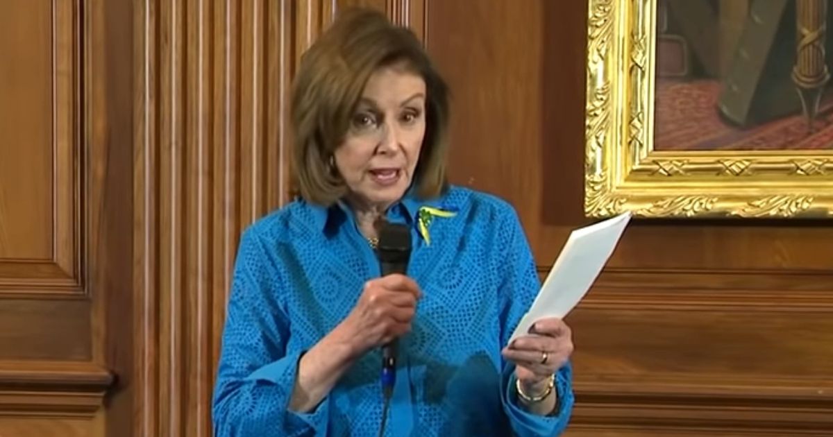 House Speaker Nancy Pelosi reads a poem on Ukraine.