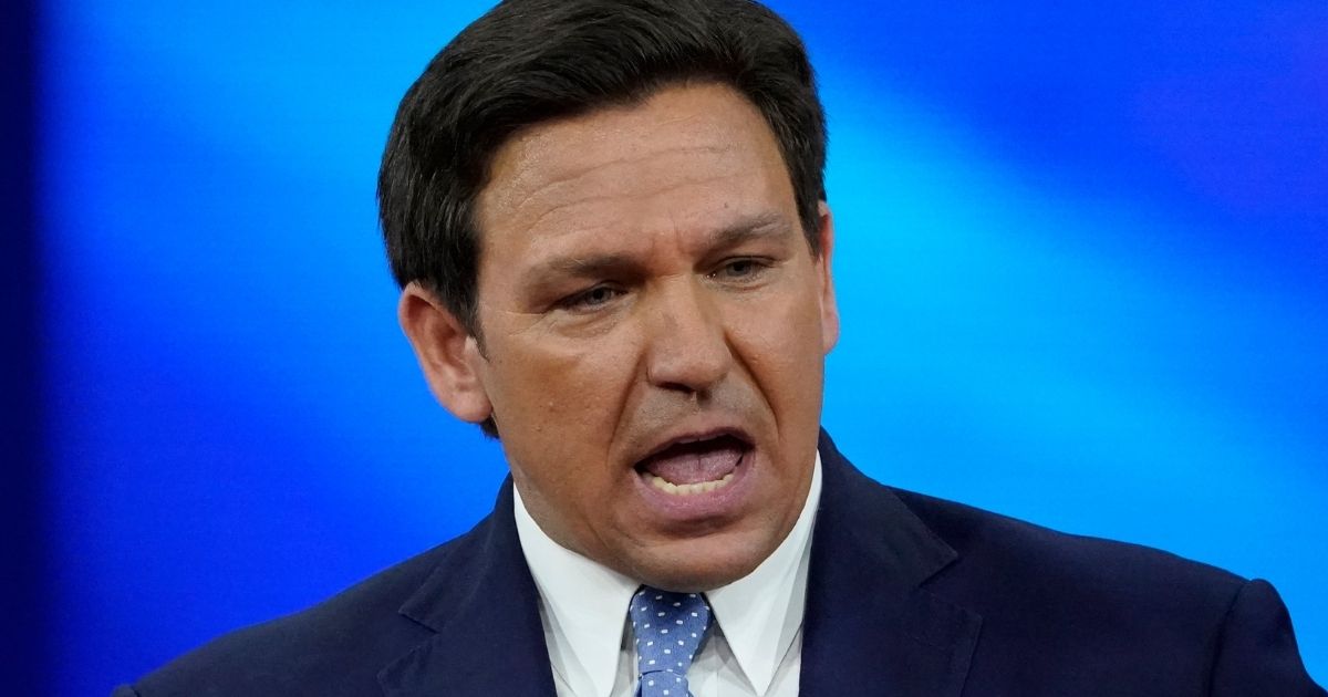 Florida Gov. Ron DeSantis speaks at the Conservative Political Action Conference in Orlando on Feb. 24.