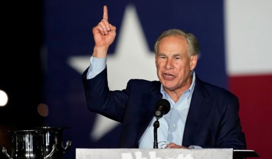 Republican Texas Gov. Greg Abbott speaks during a primary election night event in Corpus Christi, Texas, on Tuesday.