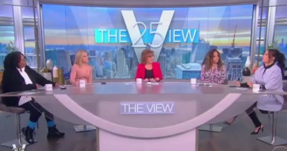 Sunny Hostin, second from right, drew criticism for mocking Melania Trump's ability to speak English during a recent episode of 'The View'.