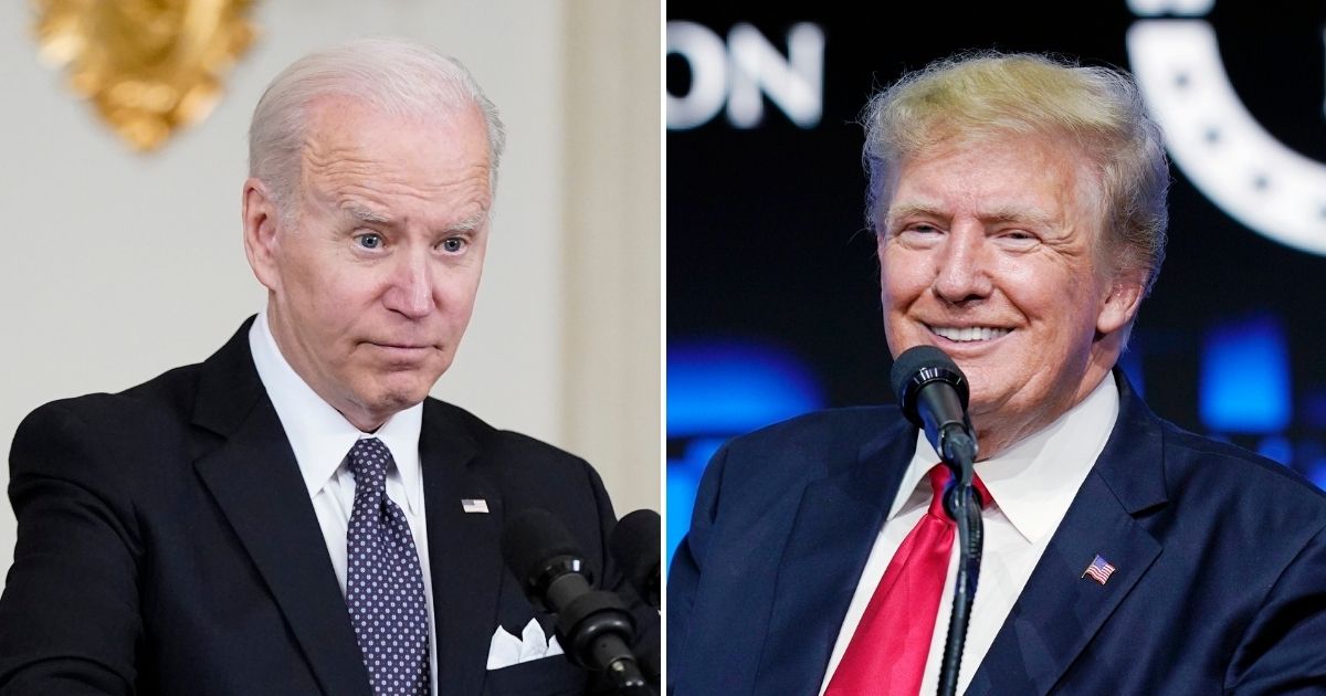 President Joe Biden, left, has gone after former President Donald Trump, right, for his tax policies, but Biden has unintentionally conceded that Trump's tax cuts worked for the country.