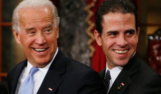 Then-Vice President-elect Joe Biden is pictured with his son, Hunter, in a 2009 file photo.