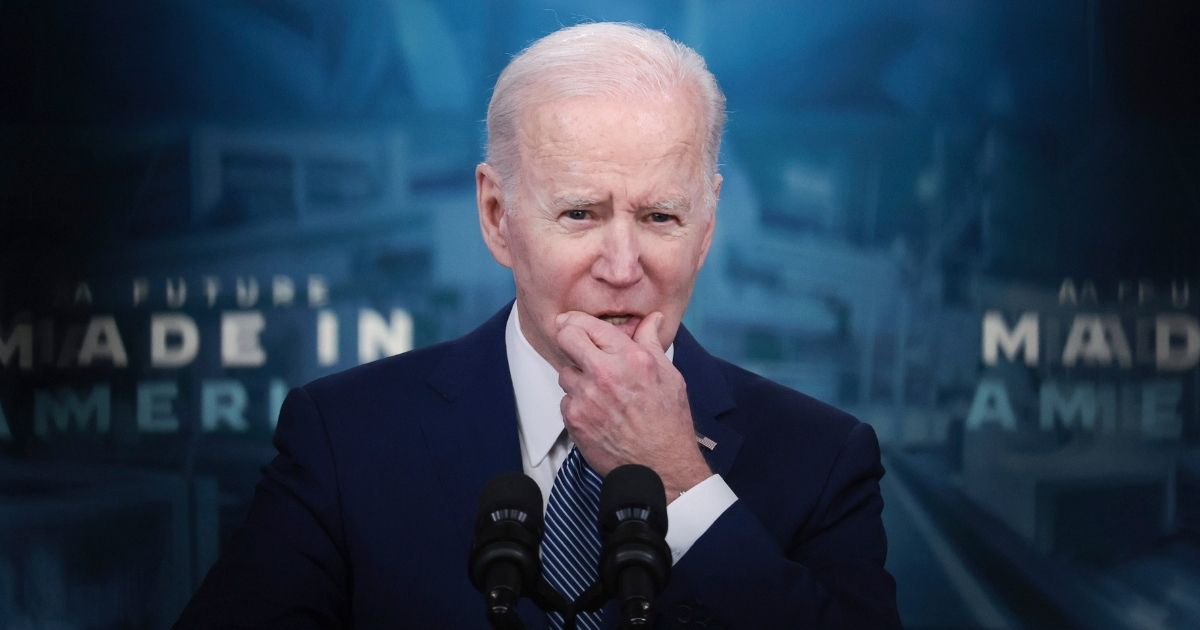 President Joe Biden, pictured speaking at the White House complex South Court Auditorium on Friday.