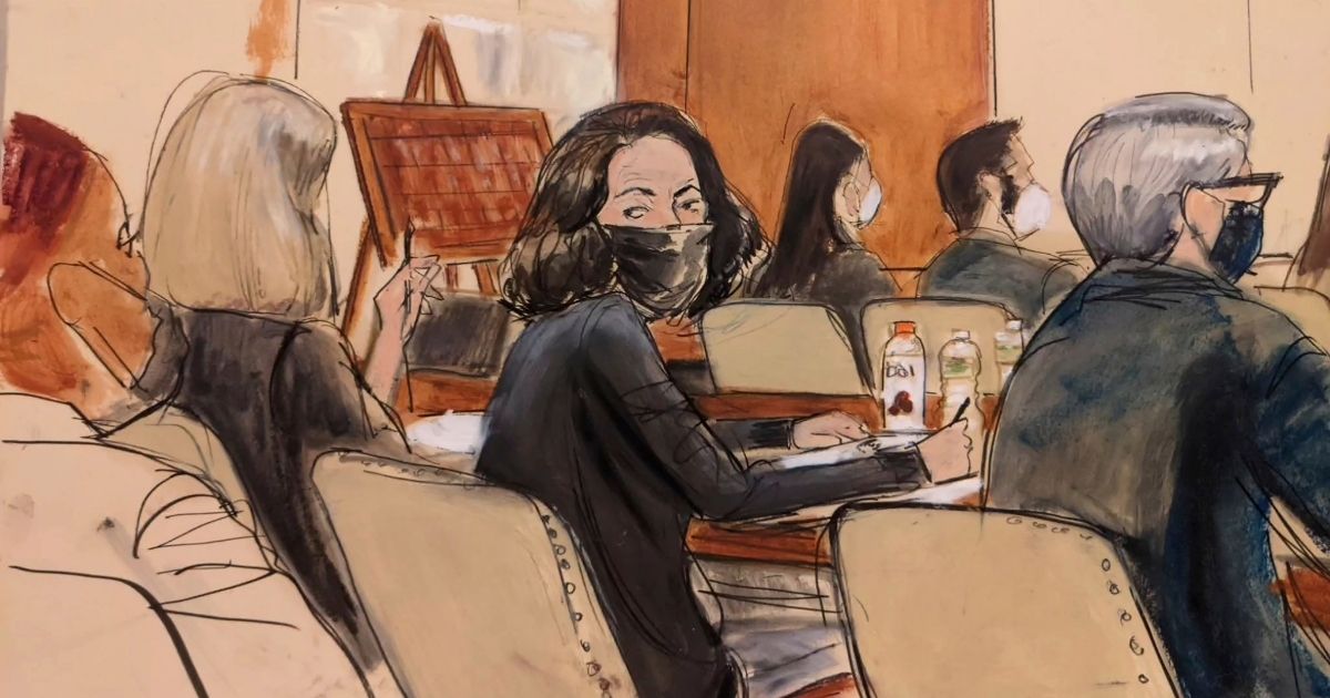 Ghislaine Maxwell is pictured in a November sketch just before the start of jury selection in her trial on sex trafficking charges.