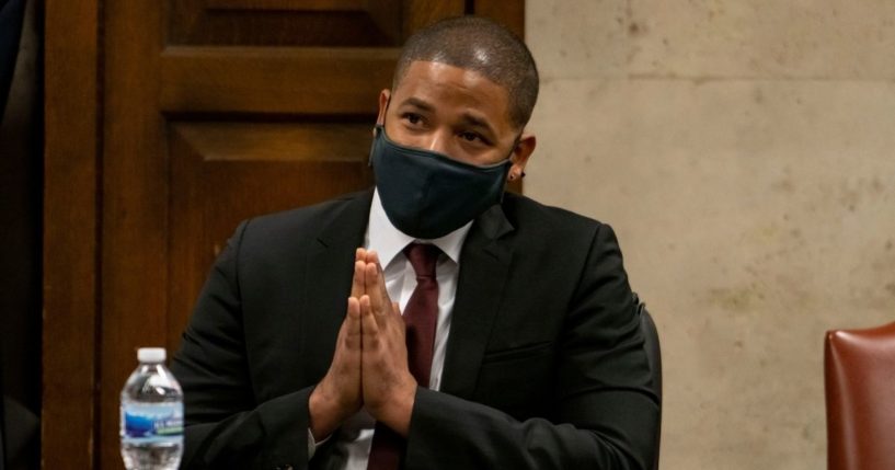 Disgraced actor Jussie Smollett is pictured at his March 10 sentencing hearing in Chicago.