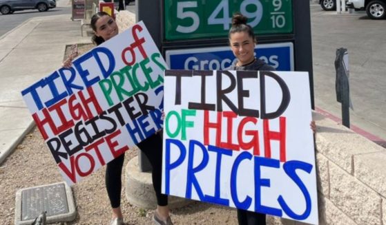 The Republican Party is registering people to vote at gas stations across the country as prices at the pump spike.