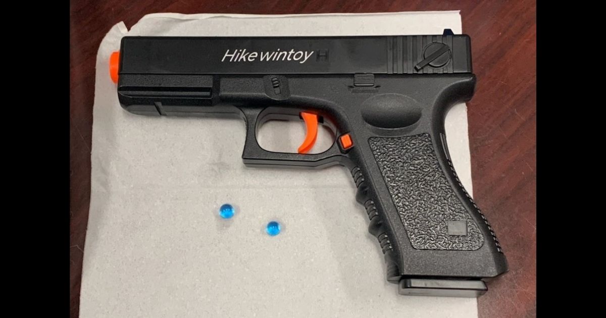The Orange County Sheriff's Office in Florida shared this photo of an air gun used in the "Orbeez Challenge."