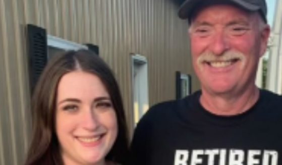 Alli Marois, left, made a TikTok video ahead of her father, Bill Collin's, right, 61st birthday to ask for help to make the retired firefighter a special present.