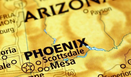 Phoenix area on a map