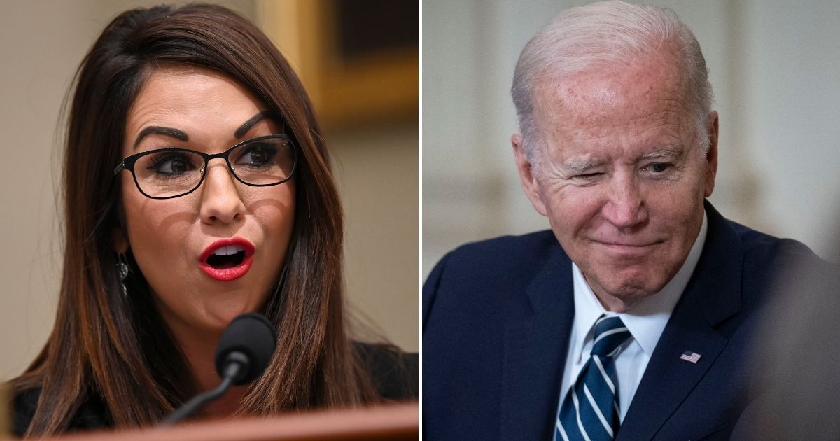 Colorado Rep. Lauren Boebert, left, took swift action this week when it was revealed that President Joe Biden's administration had quietly created a new office to control 'disinformation.'