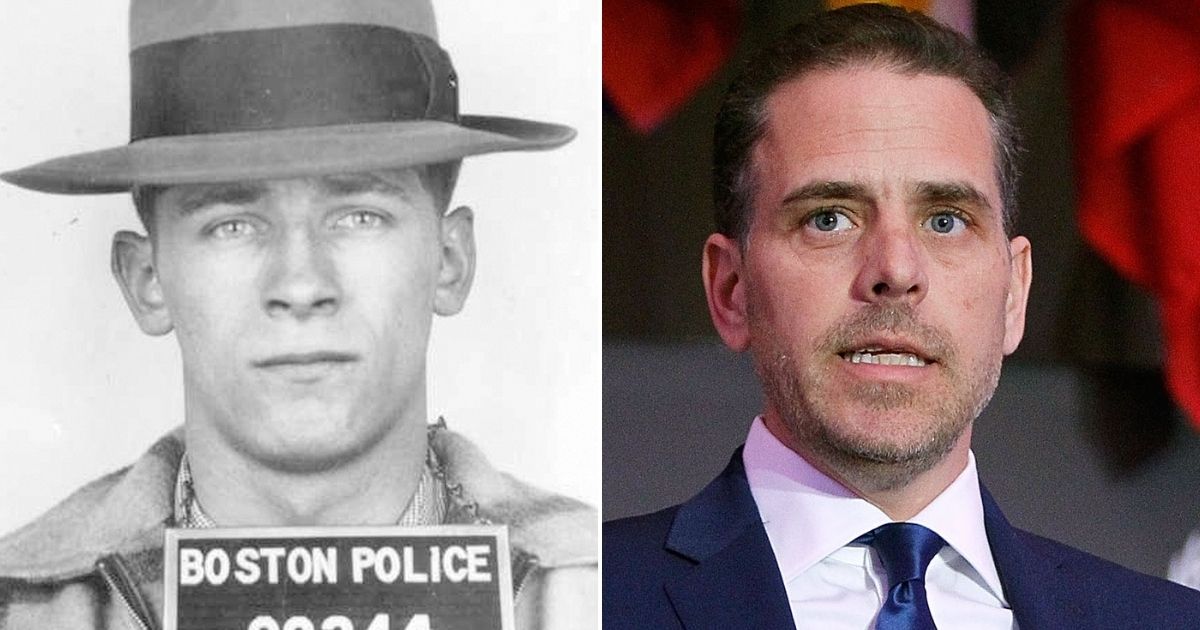 The nephew of notorious crime boss James "Whitey" Bulger, left, has been tied to the overseas business dealings of President Joe Biden's son Hunter, right.
