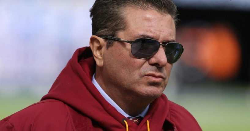 Owner Dan Snyder watches the Washington Redskins in action against the New York Giants at MetLife Stadium on Oct. 28, 2018, in East Rutherford, New Jersey.