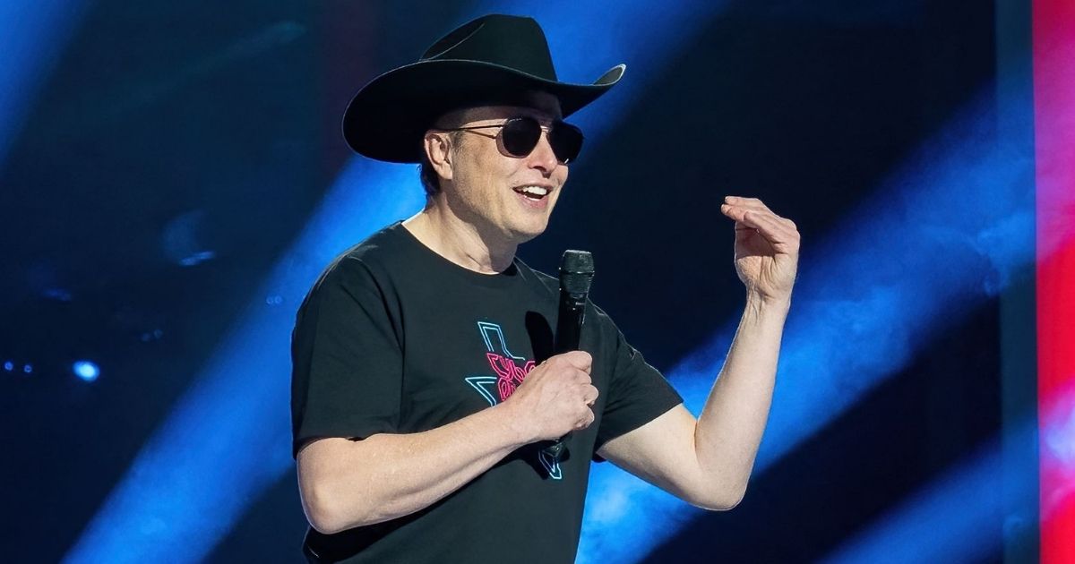 Tesla Motors CEO Elon Musk speaks at the Tesla Giga Texas manufacturing "Cyber Rodeo" grand opening party in Austin on April 7.