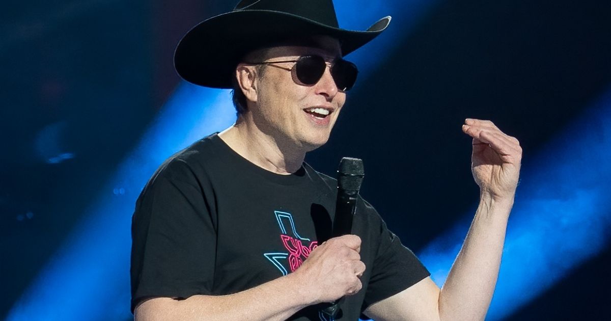 Tesla CEO Elon Musk speaks at the Tesla Giga Texas "Cyber Rodeo" grand opening party in Austin, Texas, on April 7.
