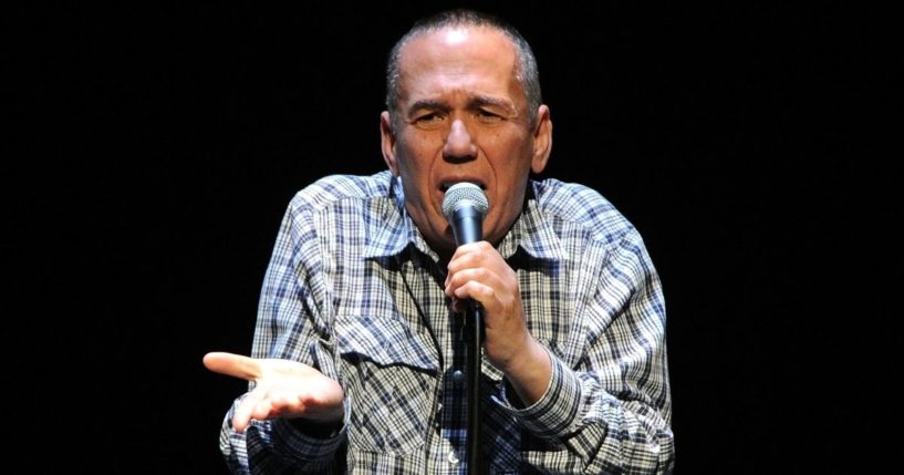 Comedian Gilbert Gottfried performs during a benefit for veterans with PTSD at the New York City Center on April 30, 2016.