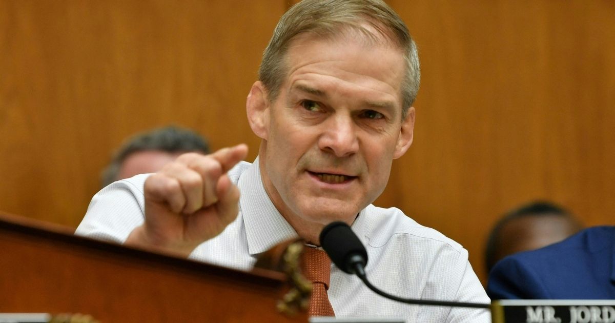 Rep. Jim Jordan speaks during a House committee hearing on Capitol Hill in Washington, D.C., on Thursday.