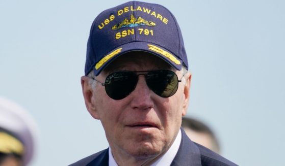 President Joe Biden attended and spoke at the commission celebration ceremony for the U.S. Navy nuclear submarine the USS Delaware on Saturday in Wilmington, Delaware.