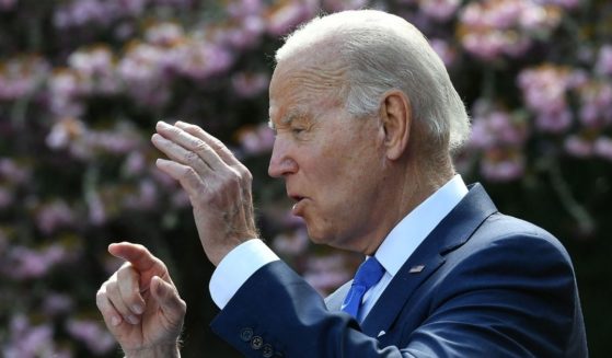 President Joe Biden speaks about Earth Day at Seward Park in Seattle on April 22 Biden boasted that his administration is spending billions to make US military vehicles 'climate-friendly.'