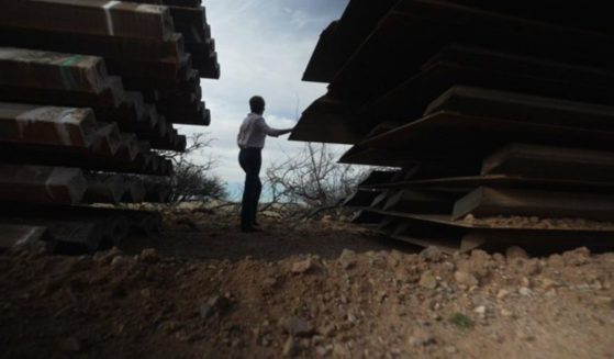 Arizona Republican gubernatorial candidate Kari Lake promised that if she's elected, the state will seize unused border wall materials and finish the project begun under former President Donald Trump.