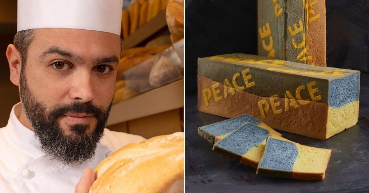 Italian baker Matteo Cunsolo is selling "Peace Bread" to help Ukrainian refugees.