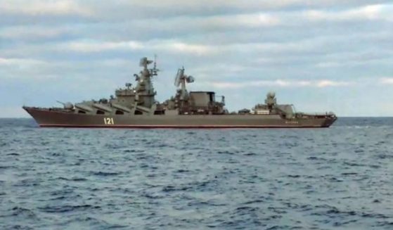 Moskva, the flagship of the Russian navy's Black Sea fleet, has incurred serious damage.