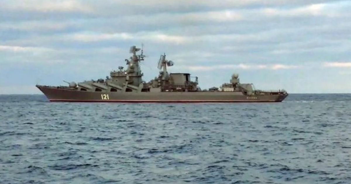 Moskva, the flagship of the Russian navy's Black Sea fleet, has incurred serious damage.
